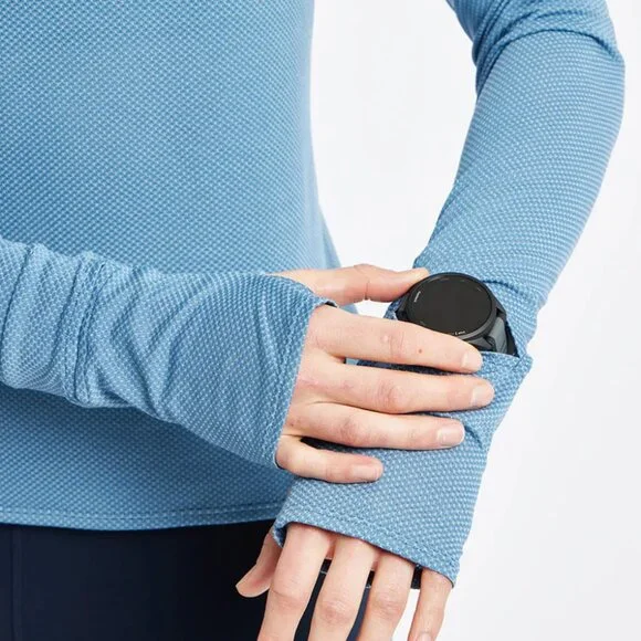 NEW Oiselle Flyout Shirt 6 or 8 Watch View Long Sleeve Running Top Rose Pink S - Picture 5 of 16